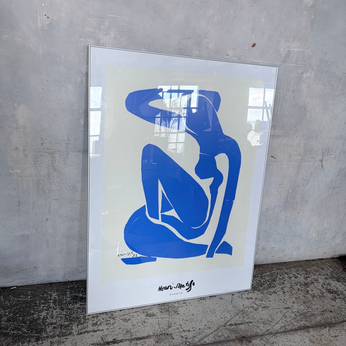 Henri Matisse Blue Nude II (1952) Framed Lithograph Print | Large Modernist Wall Art
