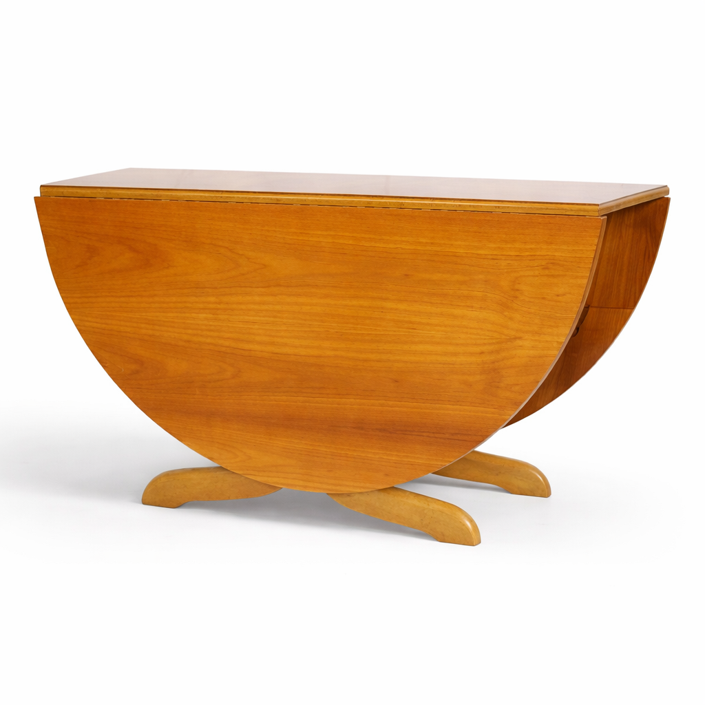 Morris of Glasgow Teak Drop-Leaf Dining Table