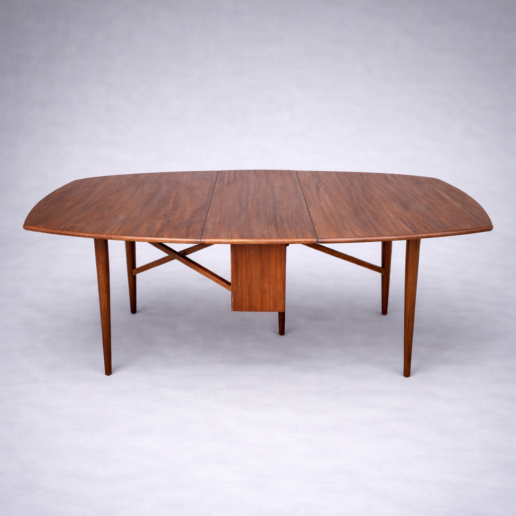 Mid-Century Teak Drop Leaf Dining Table by Elliots of Newbury