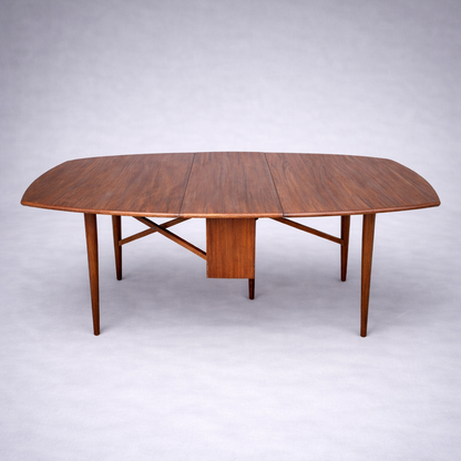 Mid-Century Teak Drop Leaf Dining Table by Elliots of Newbury