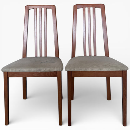 Morris of Glasgow Mid Century High Back Dining Chairs – Set of 4