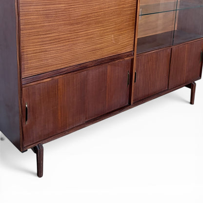 Vintage Beaver & Tapley Slim Teak Bookcase Cabinet by Guy Rogers
