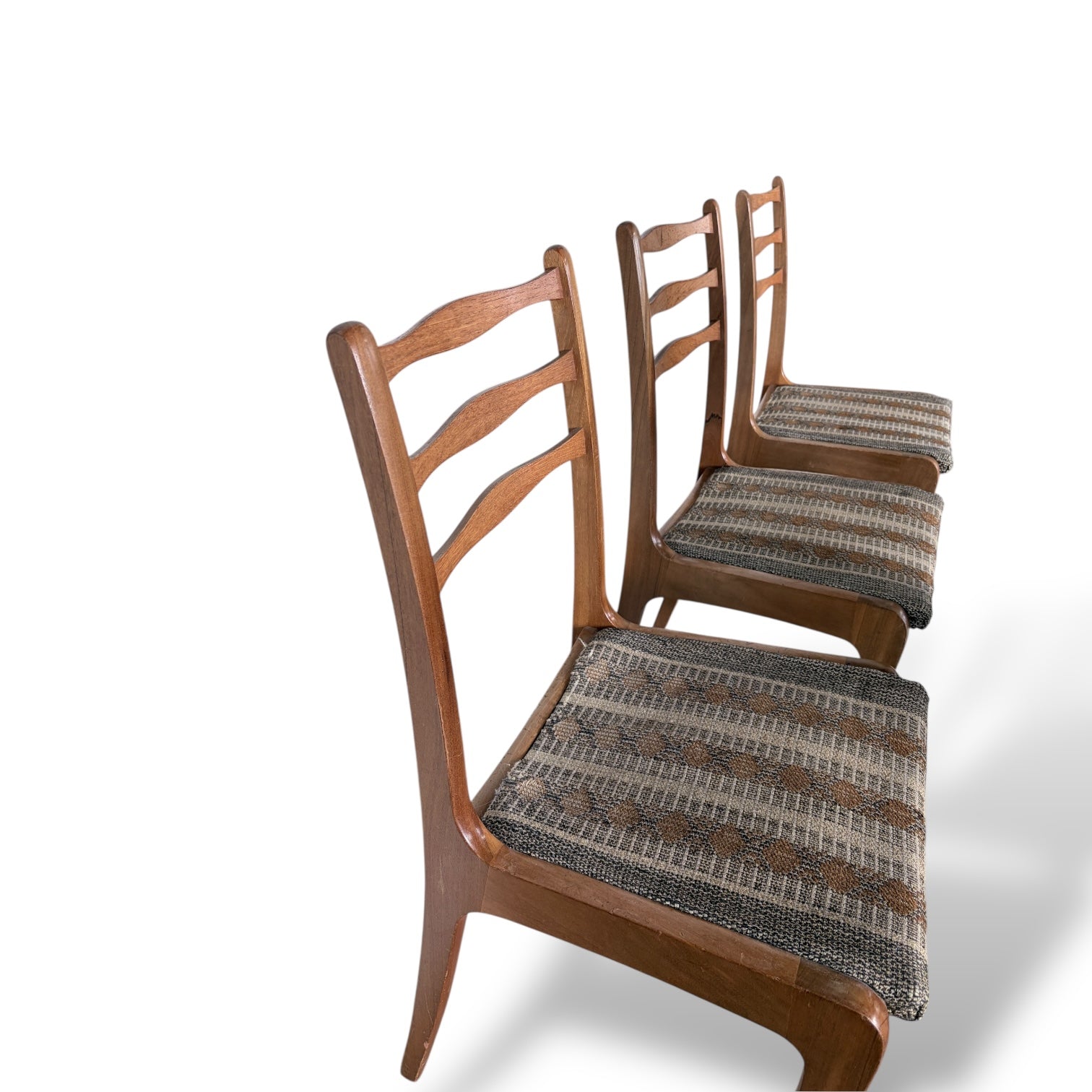 Vintage Nathan Set of Four Teak Dining Chairs — view 8