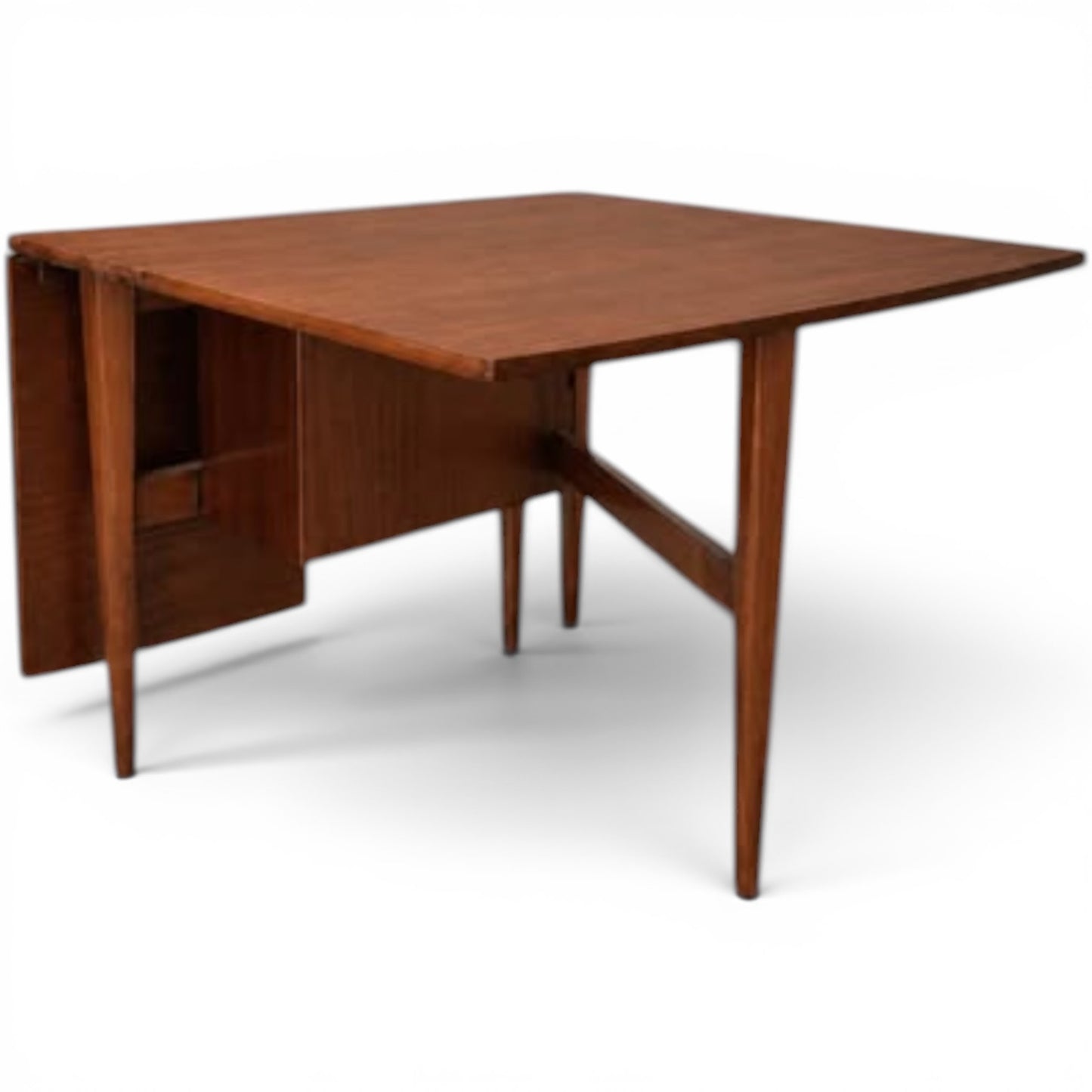Mid Century EON Elliotts of Newbury Teak Drop Leaf Dining Table | Gate Leg Extending Kitchen Table