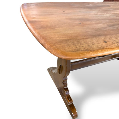 Ercol Refectory Plank Top Dining Table – Blonde Elm & Beech