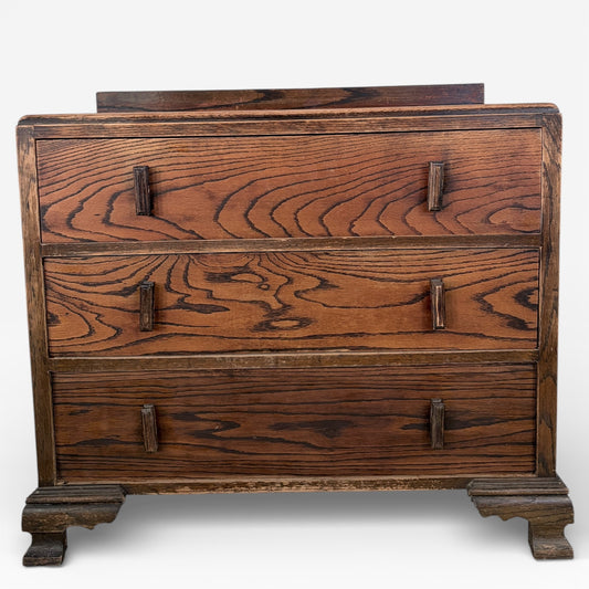 Art Deco Tiger Oak Chest of Drawers