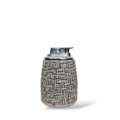 Vintage Swedish Ceramic Table Lighter – Textured Studio Pottery, Mid-Century