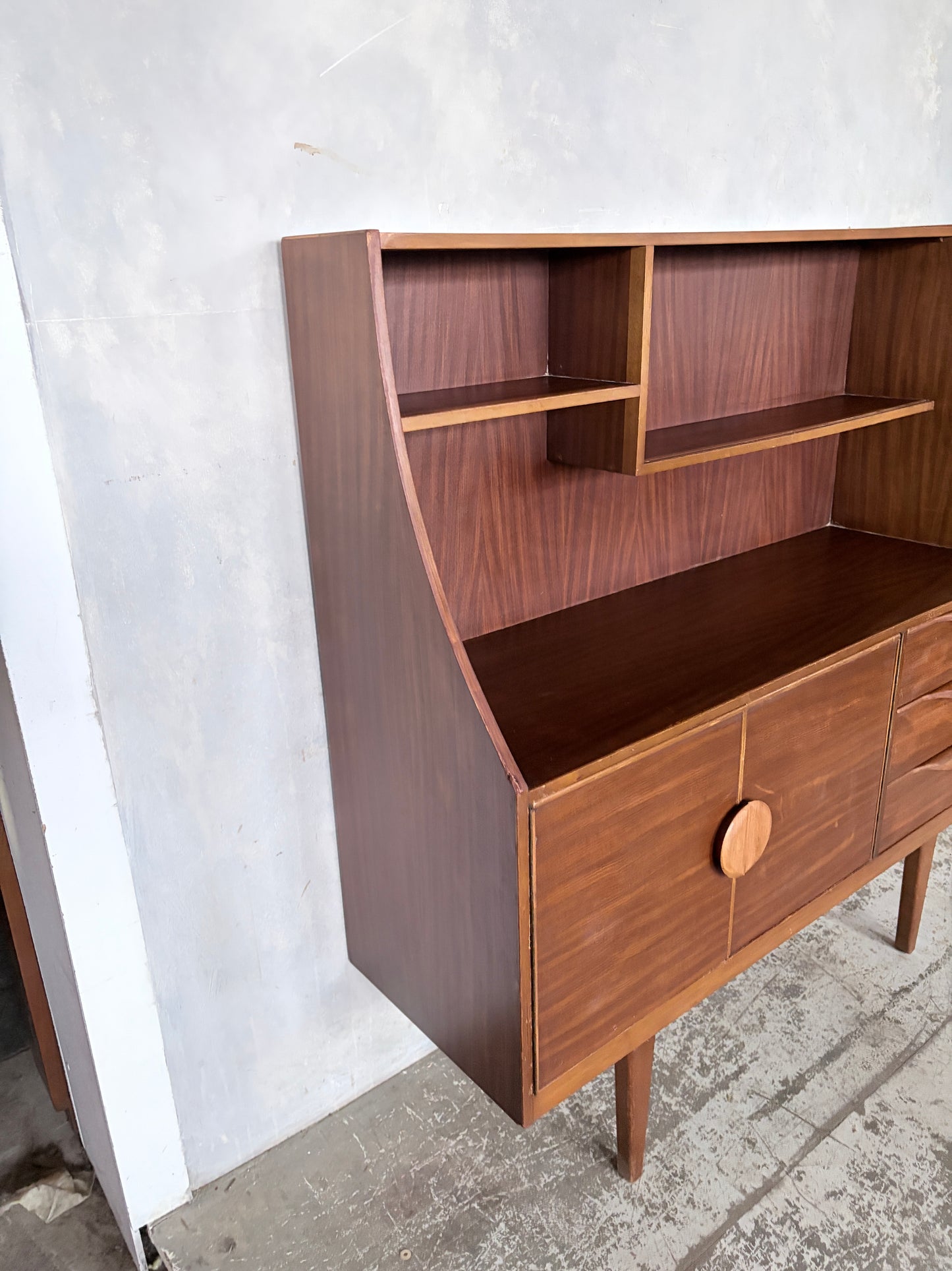 Mid Century Stonehill Teak Drinks Cabinet Sideboard