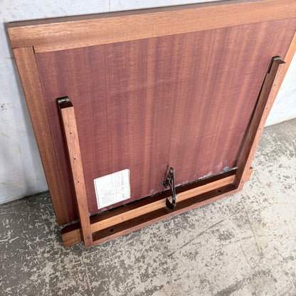 Mid Century Danish Style Teak Square Mirror