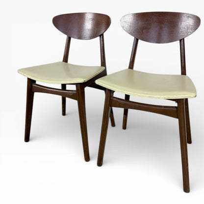 Mid-Century Danish Butterfly Back Chairs – Pair