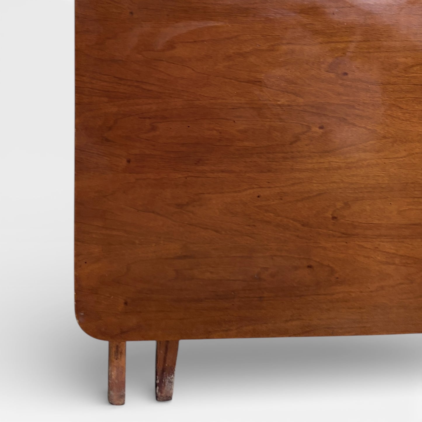 Mid Century Dining Table - Vintage Walnut Drop Leaf Extendable Dining Surface