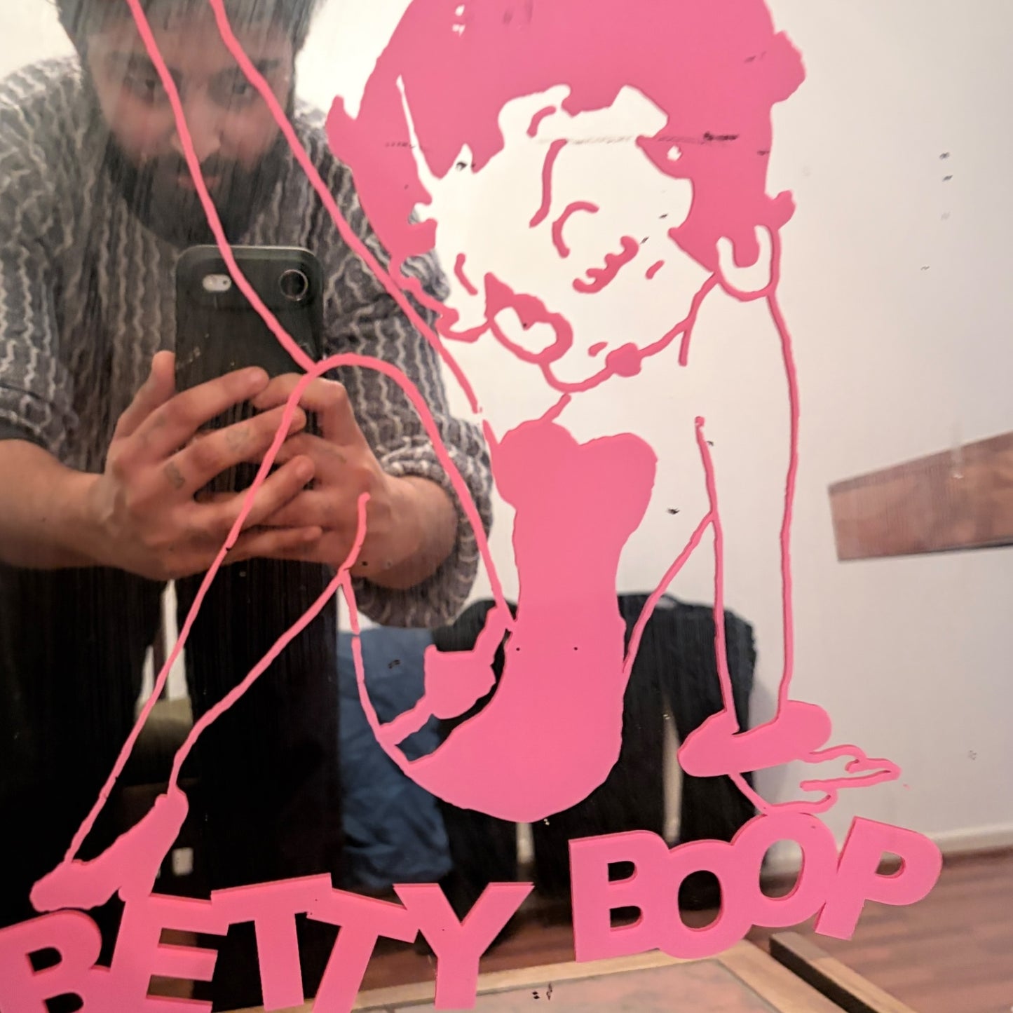 Vintage Betty Boop Framed Wall Mirror