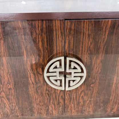 Mid Century Schreiber Rosewood Effect Formica Sideboard Cabinet