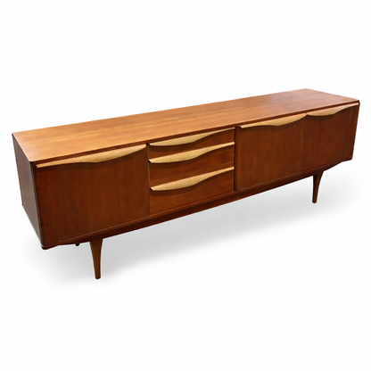 Large Mid Century Teak Sideboard by Stonehill – 1960s British Design