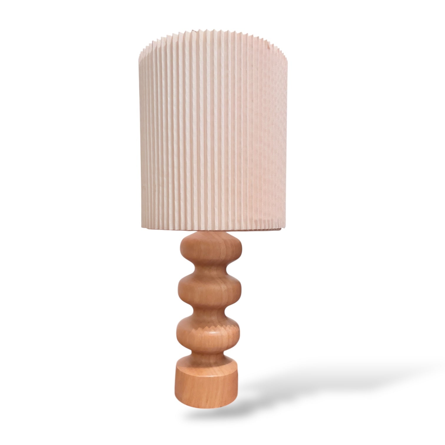 Vintage Oak Table Lamp – Scandinavian Style — view 8