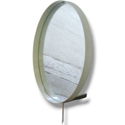 Vintage Tilting Table Mirror – Mid Century Oval Dressing Mirror with Tripod Base