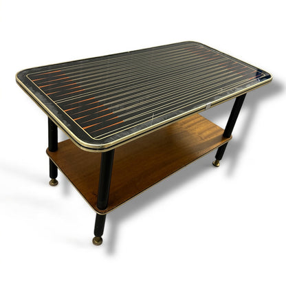 Mid Century Starburst Melamine Coffee Table With Dansette Legs
