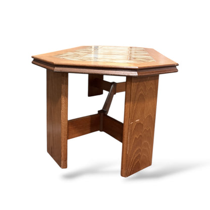 Vintage 1970s G Plan Teak Coffee Table | Scandinavian Style Tiled Table