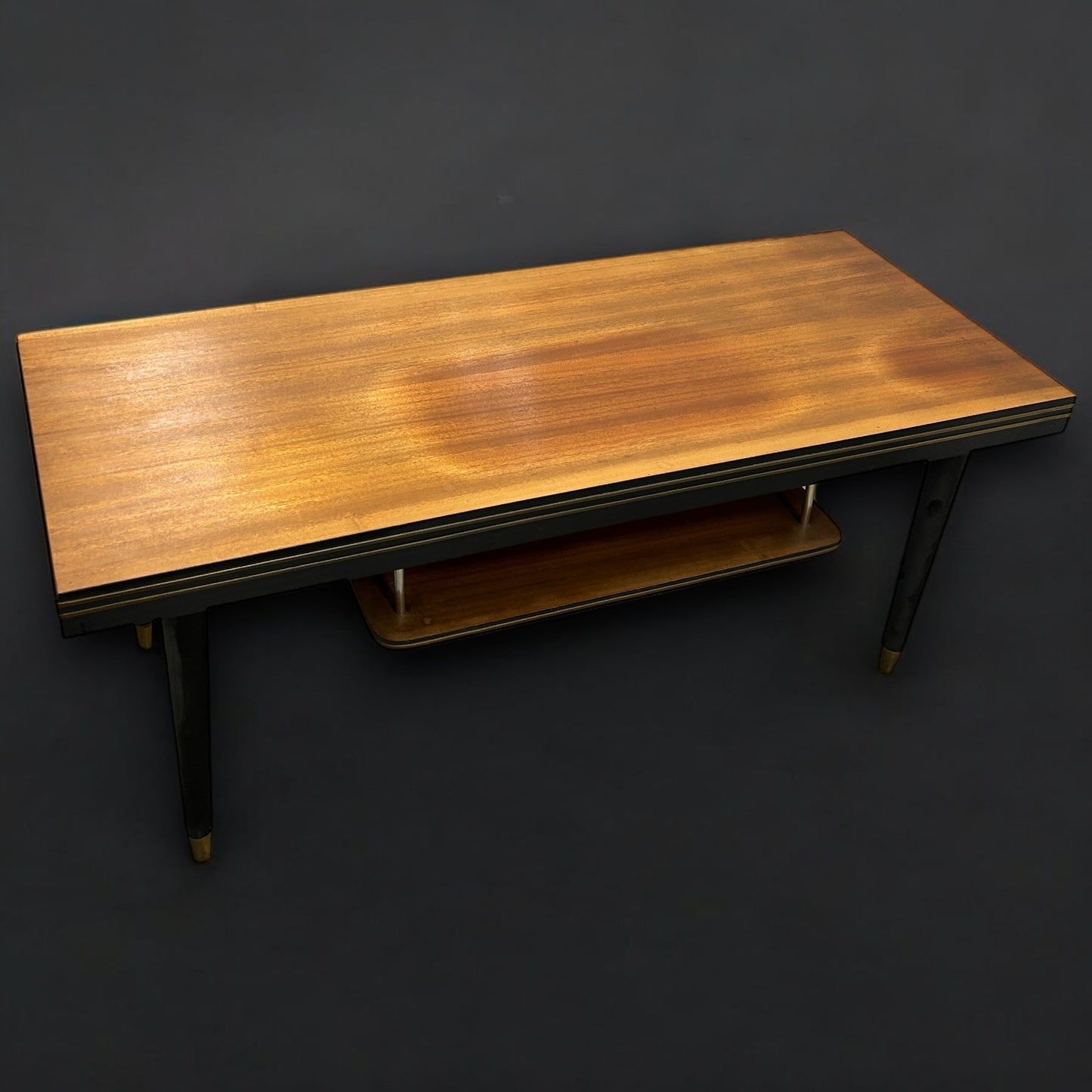Mid Century Coffee Table with Shelf