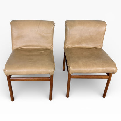 Vintage White & Newton Teak Chairs by Philip Hussey (Pair)