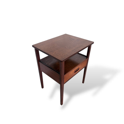 Mid-Century Vintage Teak Bedside Table