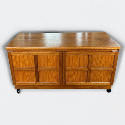 Mid Century Modern Teak Nathan Cabinet Trolley