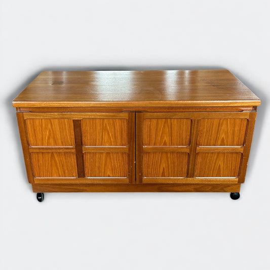 Mid Century Modern Teak Nathan Cabinet Trolley