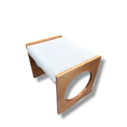 Vintage Uniflex Teak Stool – Mid Century