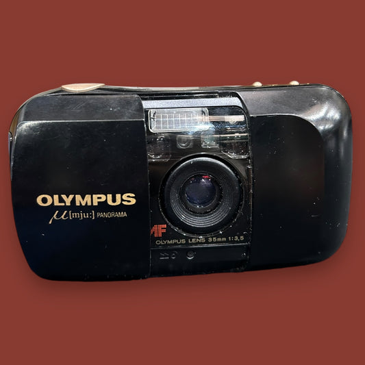 Vintage 90s Olympus Mju Panorama 35mm Film Camera