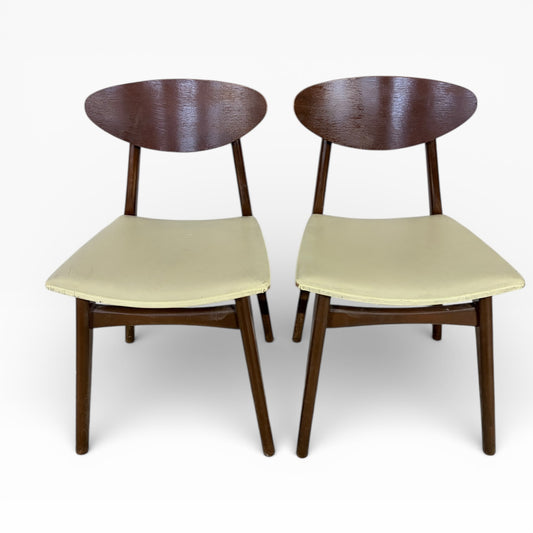 Mid-Century Danish Butterfly Back Chairs – Pair