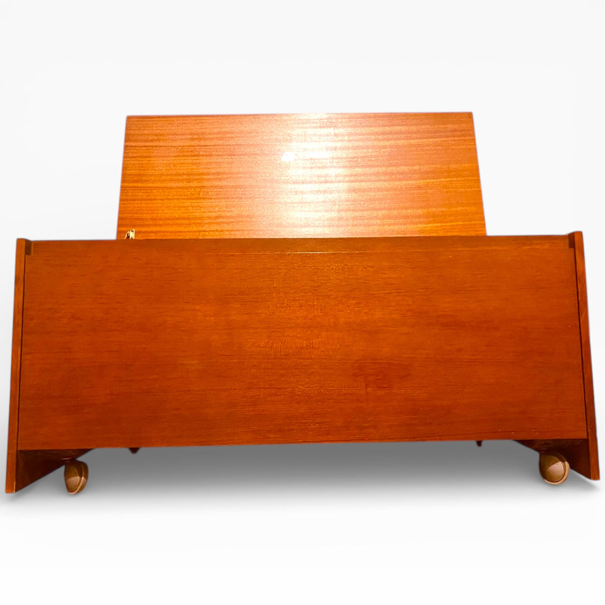 Avalon Teak Blanket Box – Mid Century Vintage Teak Storage Chest | Durable Lift-Top Box