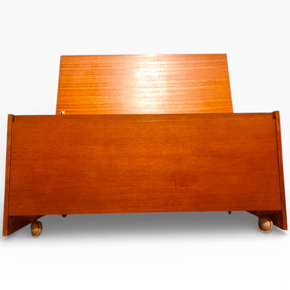 Avalon Teak Blanket Box – Mid Century Vintage Teak Storage Chest | Durable Lift-Top Box