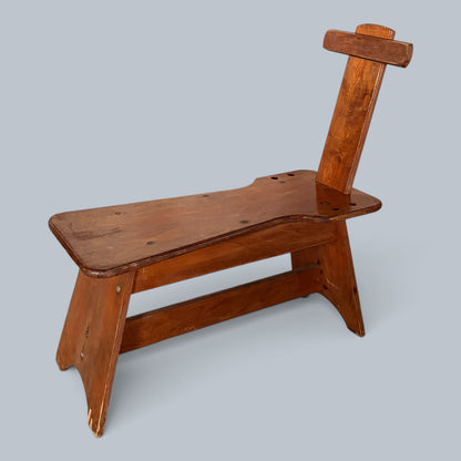 Handmade Oak Artist’s Easel Bench / Studio Seat