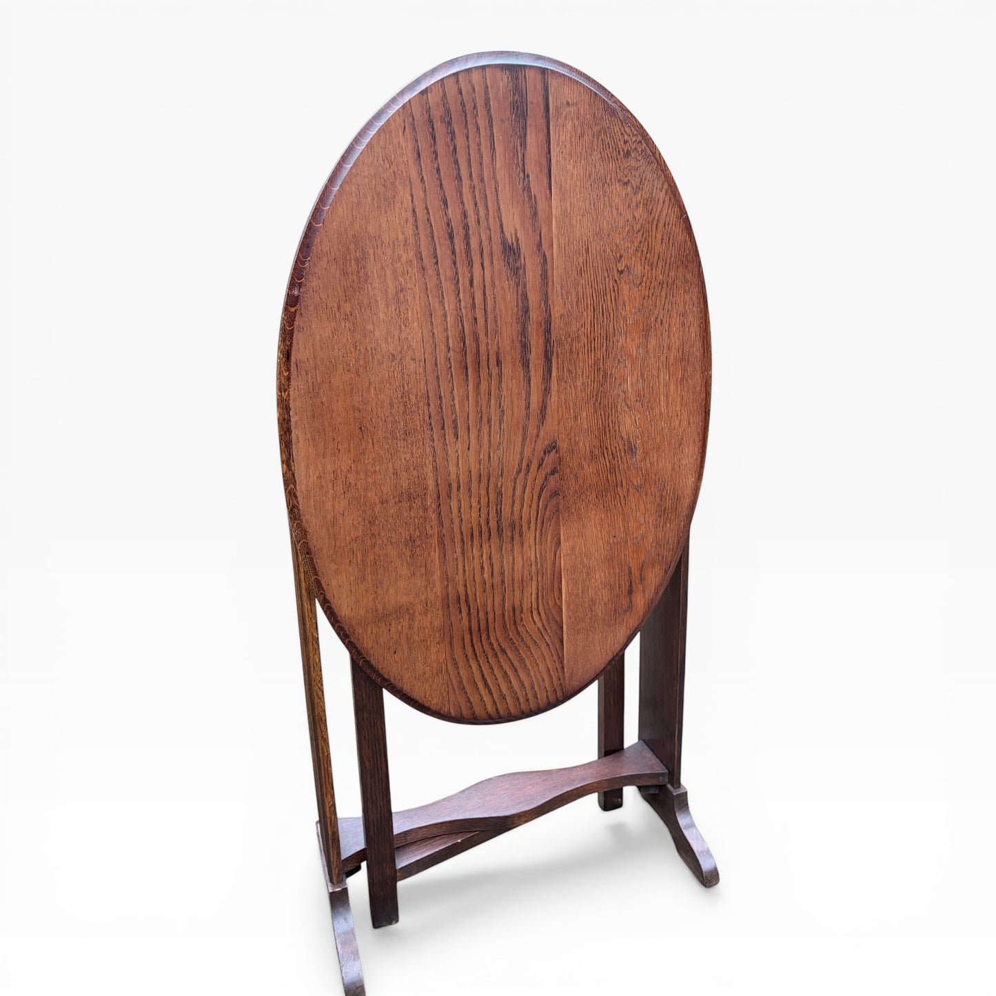 Arts & Crafts Folding Oak Wine Table