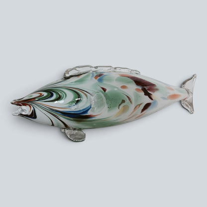 Large Mid Century Murano Hand-Blown Art Glass Fish Sculpture