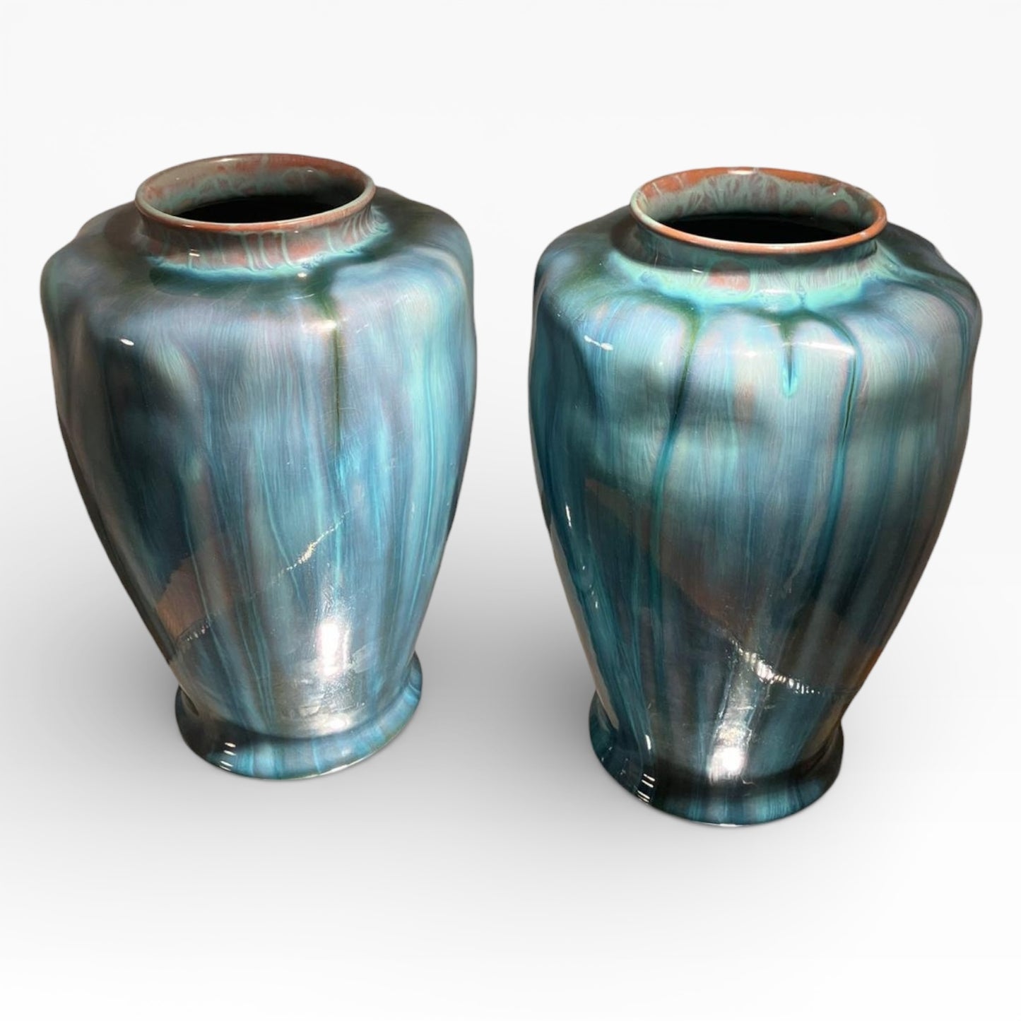 Matched Pair of Pilkington Lancastrian Lustre ‘Pepper’ Vases by Robert Tunnicliffe, Dated 1911 — view 6