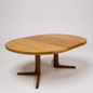Mid Century Extending Dining Table | Round to Oval Teak Table