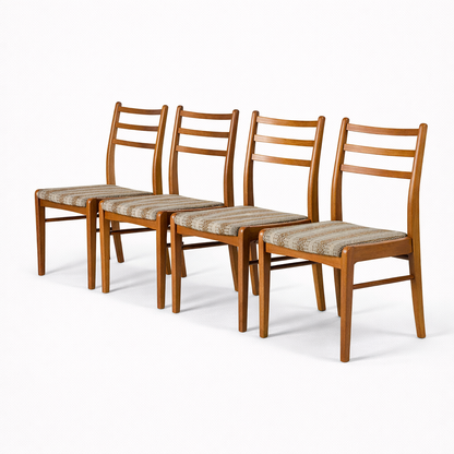 Vintage Nathan Set of Four Teak Dining Chairs