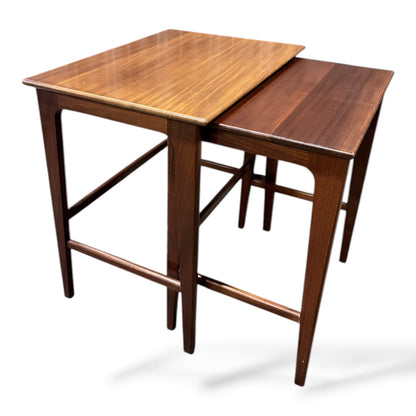 Pair of Mid Century Teak Nesting Tables by John Herbert for A. Younger