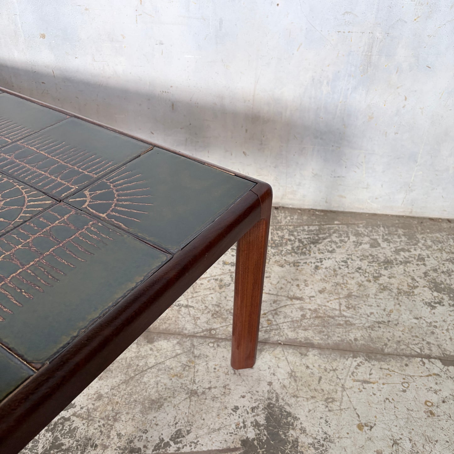 Rare Mid Century G Plan Teak & Ceramic Tile Coffee Table