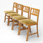 Vintage Oak Dining Chairs – Set of Four Mid Century Danish Oak Chairs