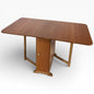 Mid-Century Dining Table - Drop-Leaf Extending Table with Built-In Storage