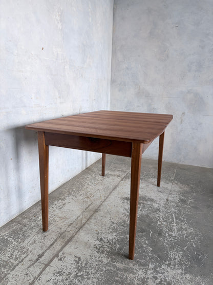 Mid Century Teak and Walnut Extending Dining Table by McIntosh