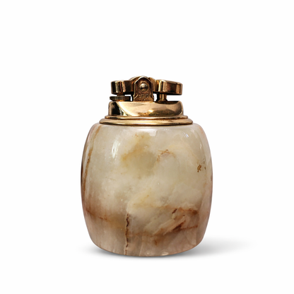 Italian Art Deco Onyx Marble Tabletop Lighter