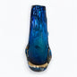 Mid century Whitefriars Kingfisher blue glass Knobbly vase