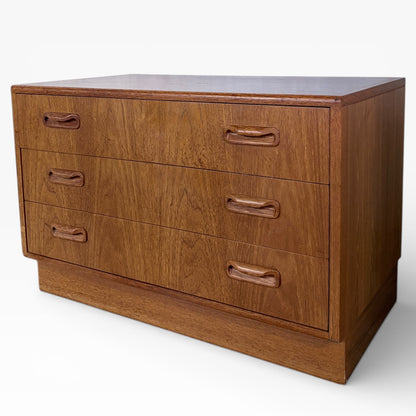 G Plan Fresco Three-Drawer Chest – Mid-Century Teak (c.1960s)