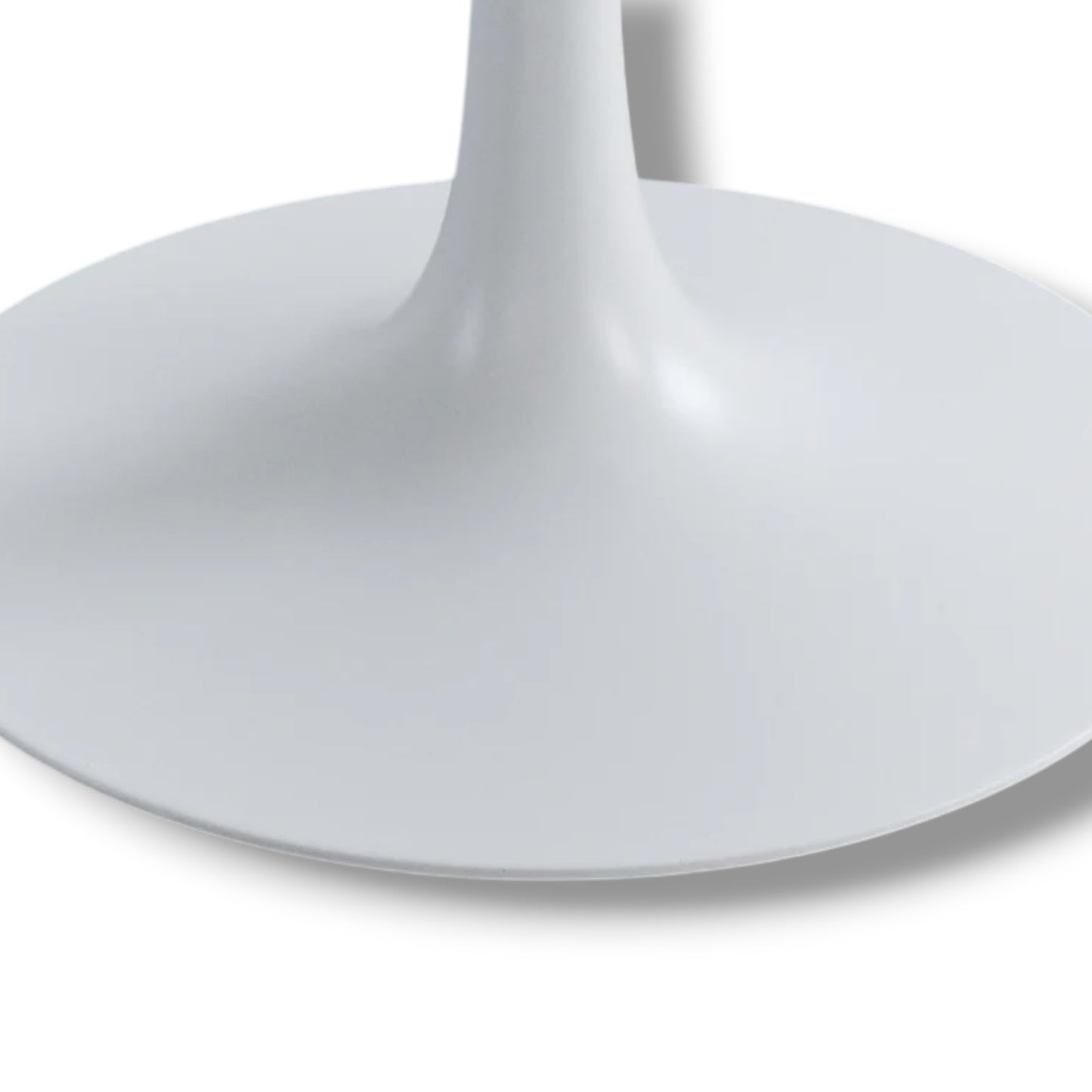 Tulip Dining Table – 1960s Maurice Burke Mid Century White Fibreglass Pedestal Base