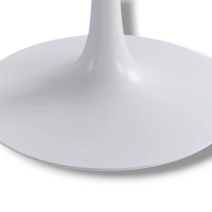 Tulip Dining Table – 1960s Maurice Burke Mid Century White Fibreglass Pedestal Base