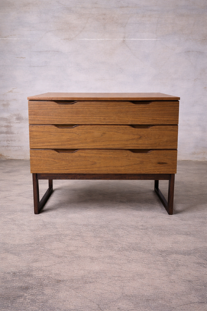 Mid Century Europa Formica and Teak Chest of Drawers