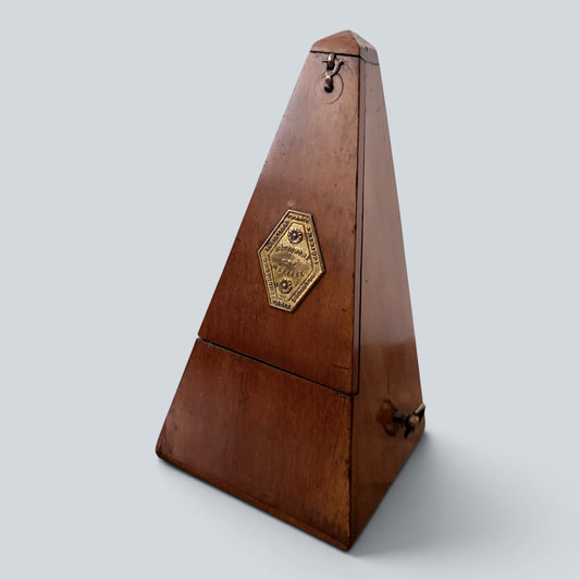 Antique French Maëlzel Metronome Wooden Pyramid Metronome